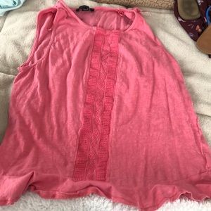Pink Cotton Tank Top